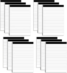 12 Pack Note Pads Refills 4 X 6 Inch Memo Pads Writing Pads, White Small Notepad - Picture 1 of 12