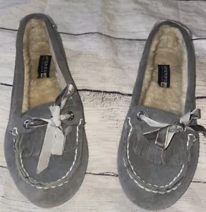 Sperry Moccasins Slippers Shoes 6 Gray  - Picture 1 of 5