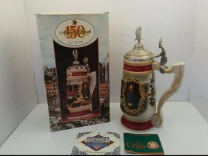 ANHEUSER BUSCH 150 ANNIVERSARY STEIN, 1852-2002, 12" TALL, NIB - Picture 1 of 10