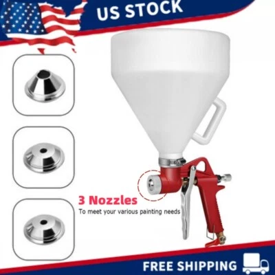 Пистолет-распылитель Air Hopper инструмент для текстуры гипсокартона настенной живописи распылитель 3 насадки - Изображение 1 из 4