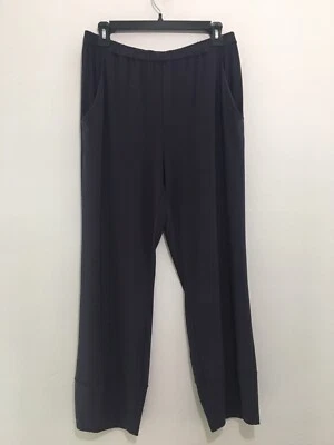 Nwt Marla Wynne Stretch Jersey Pants Medium Pull On Pockets•Blackberry - Imagem 1 de 4