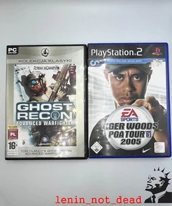 CD für SP2 Tiger Woods PGA Tour 2005 Sony PlayStation 2 + CD für PC Ghost Recon - Bild 1 von 24