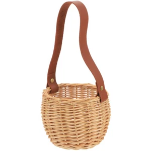 Kinderkorb Kleiner Picknickkorb Geflochtener Handkorb Dried Flower Basket - Bild 1 von 12