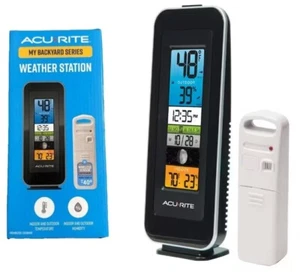 AcuRite Digital Thermometer Wireless LCD Display Indoor/Outdoor Detachable Stand - Picture 1 of 7