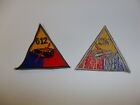 B2834 Ww 2 Us Army Armored Tank Battalion Triangle 612 Patch Division Corps R24a