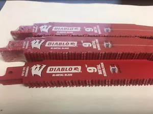 25 Pack Freud DS0908BFD25 Diablo Steel Demon 9" 8/10-TPI Reciprocating Saw Blade - Picture 1 of 2