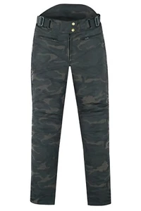 Warrior LADIES Motorcycle 12OZ Waxed Cotton Waterproof CE Armour Bikers Trouser - Picture 1 of 7