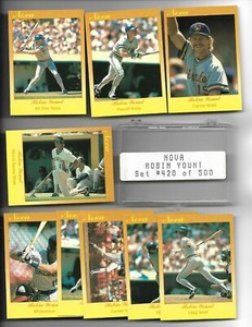 1990 Star. Co. NOVA Set Limited to 500 9 card Sets Robin Yount