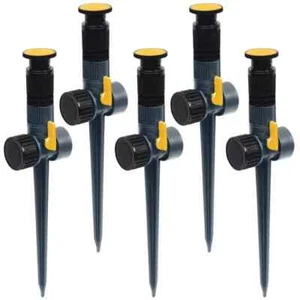 Multi verstellbarer Spike Sprinkler (5er-Pack) | Fuß grün Kontrolle Wasserfluss Melnor - Bild 1 von 8