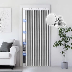 Verdunkelung Akkordeon Stil Magnet Türvorhang für Schrank Plissee Falttürwa - Bild 1 von 7