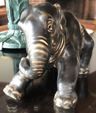 Stunning Large Royal Copenhagen Stoneware Reclining Elephant by Jeanne Grut