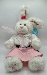 Build A Bear Limited Edition Bunny 2006 Pink Poodle Skirt Easter Bunny - Picture 1 of 6