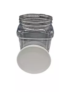 Tarros de plástico con tapa 1⁄2 galón pesca trago picaduras de peces almacenamiento sin fugas - Imagen 1 de 8