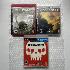 Resistance Trilogy Bundle 1 2 & 3 PS3 PlayStation 3 All Complete CIB VG+ - Picture 1 of 17