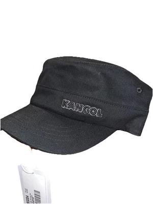 Kangol Mens Cotton Twill Army Cap Spell Out Logo Embroidered Black Size L/XL - Image 1 of 4