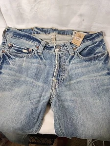 Pantalones de mezclilla Hollister para hombre 30x32 azul Huntington tiro bajo ajustados rectos botones mosca - Imagen 1 de 8