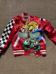 Headgear Classics Kids Sesame Street 1969 Red Satin Jacket S - Bild 1 von 6