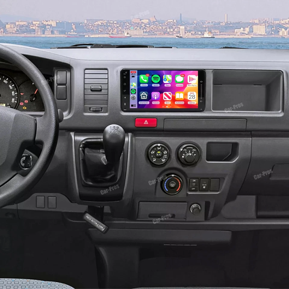 适用于丰田 Hiace 2004 - 2019 CarPlay Android 汽车收音机 立体声 GPS 导航 Wifi — 第 1/4 张图片