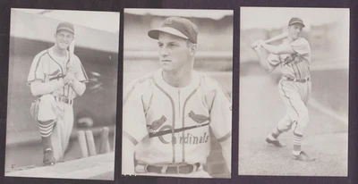 3 Diff. Postales KODAK de los Cardenales de San Luis de Stan Musial - Grupo A Foto 1 de 2