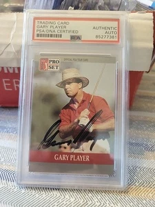 Gary Player Autographe Card - Picture 1 of 2