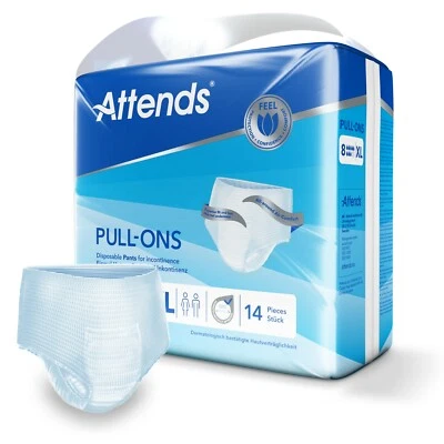 Attends Pull Ons Adult Incontinence Pants Number 8 - Extra Large 1 x Pack of 14 - Image 1 of 3