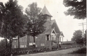 Christliche Kirche Hiram Ohio Postkarte um 1914  - Bild 1 von 4