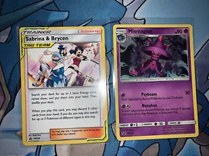POKEMON TCG SABRINA & BRYCEN SM246 / MISMAGIUS SM245 PROMO TRAINER’s TOOLKIT NM - Picture 1 of 6