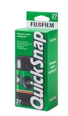 Fujifilm Quicksnap 400 Single Use Disposable Flash Camera, 27 Exposure - Image 1 of 4