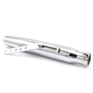 Motorcycle Tapered Exhaust Muffler Pipe Silencer Cafe Racer For Haray Honda BMW - Picture 1 of 7