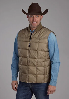 Chaleco softshell Roper para hombre aislado caqui occidental 100 % poliéster Foto 1 de 4