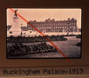 vtg 35mm Slide Photo Old London 1913 Buckingham Palace - Picture 1 of 2