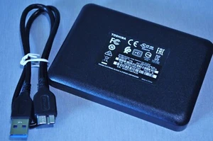 Toshiba Canvio Basics 1TB, Externo, 2,5" Disco Duro - Negro (HDTB410EK3AA) - Imagen 1 de 3
