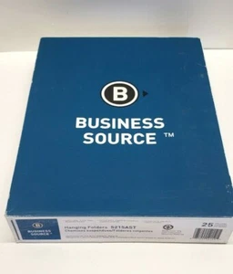 Carpeta de archivos colgante ranuras para pestañas de 1/8 de corte Business Source 25CANTIDADES LETRA 8 1/2" x 11" - Imagen 1 de 3