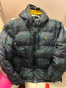 POLO RALPH LAUREN uomo Gorham piumino con cappuccio giacca tartan nuova con etichetta taglia XL - Foto 1 di 9