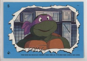 1990 Topps Teenage Mutant Hero Turtles Ireland Stickers Donatello #5 0a4f
