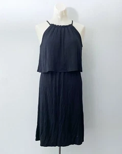 Vestido corto negro con correa elegante Ann Taylor LOFT, talla XSP - Imagen 1 de 6
