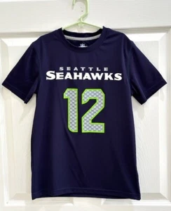 Seattle Seahawks Official NFL Kids Youth Distressed T-Shirt Size SMALL 7-8 - Picture 1 of 7