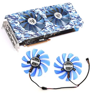 FDC10U12S9-C Cooler Fan for HIS RX5700XT 8GB Blue/Pink Army Graphics Card Fans - Bild 1 von 5