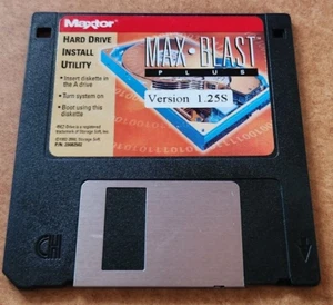 Maxtor Max Blast PLUS Version 1.25S 3.5" Floppy Disk Hard Drive Install Utility - Picture 1 of 1