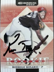 2002 Donruss (The Rookies) SIGNED: Rodrigo Rosario, ASTROS #164 - Picture 1 of 1