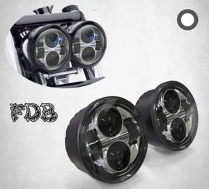 Fit H-D 2008-2017 DYNA LED Headlamp Headlight Kit 4.75 Light - Picture 1 of 6