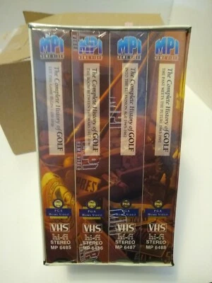 The Complete History of Golf (VHS, 1991, 4-Tape Set) NEW, Sealed - Image 1 of 3