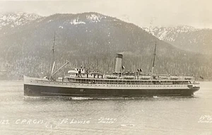 PRINCE RUPERT BC 1930s Steamer PRINCESS LOUISE. Real Photo Postcard - Picture 1 of 3