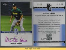 2013 Leaf Perfect Game Showcase Auto Blue /25 Austin Edens #A-AE2 Auto