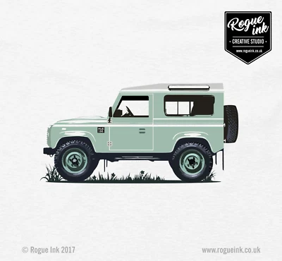 ROGUE INK Land Rover Defender 90 Heritage Edition T-Shirt NEW