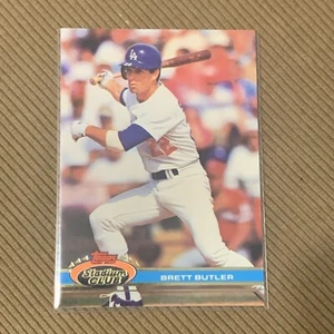 1991 Stadium Club Baseball Card #389 Brett Butler - Picture 1 of 2