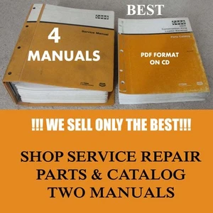 4 Manual Case Phase 1 580K 580 K 580CK Loader Backhoe Shop Service Parts Catalog - Picture 1 of 9