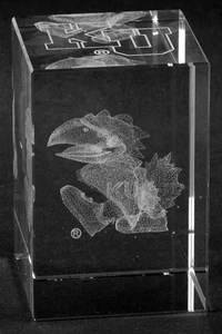 Dynasty Gallery Collegiate Cube Paperweight University Of Kansas - Boxed 5558440 - Picture 1 of 1