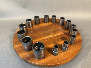 SK 15 Piece 1/2" Drive 12 Point Vintage SAE Socket Set 7/16” to 1-1/4” - Picture 1 of 8
