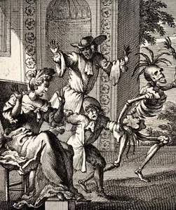 1700 c Salomon van Rusting, Rare Dutch Dance of Death, the Child - Picture 1 of 2